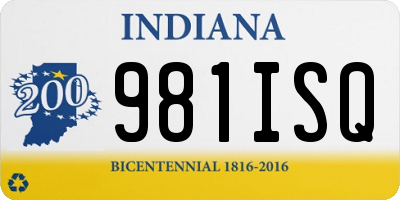 IN license plate 981ISQ
