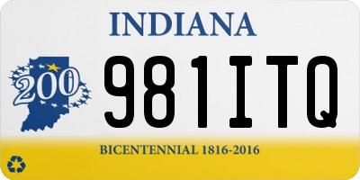 IN license plate 981ITQ