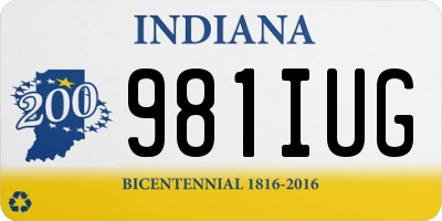 IN license plate 981IUG