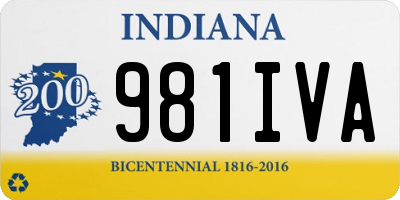 IN license plate 981IVA