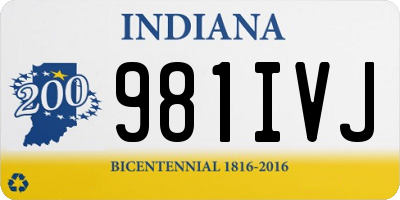 IN license plate 981IVJ