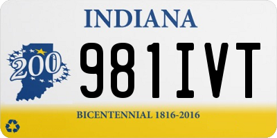 IN license plate 981IVT