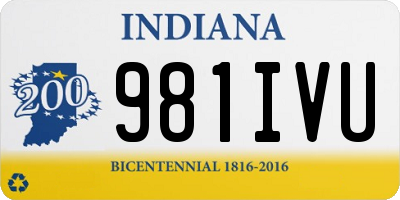IN license plate 981IVU