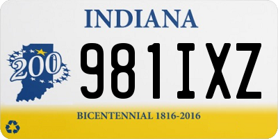 IN license plate 981IXZ