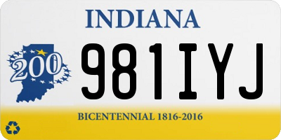 IN license plate 981IYJ