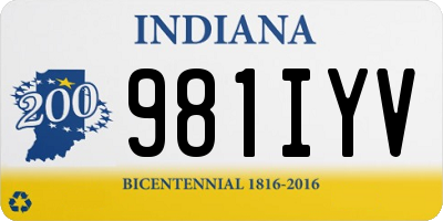 IN license plate 981IYV