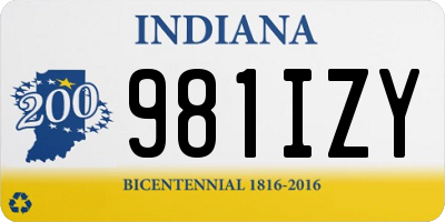 IN license plate 981IZY
