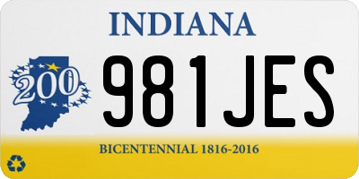 IN license plate 981JES