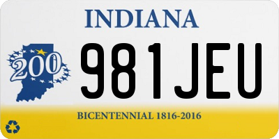 IN license plate 981JEU