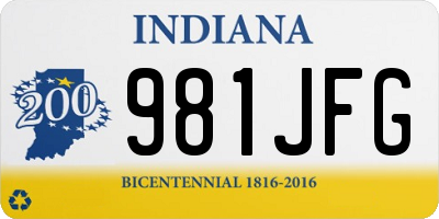 IN license plate 981JFG