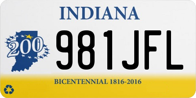 IN license plate 981JFL