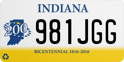IN license plate 981JGG