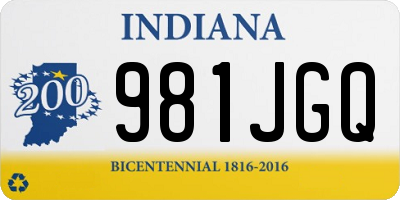 IN license plate 981JGQ