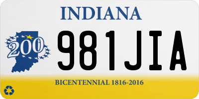 IN license plate 981JIA