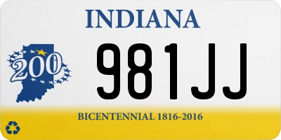 IN license plate 981JJ