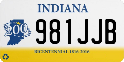 IN license plate 981JJB