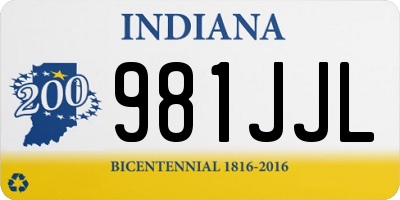IN license plate 981JJL