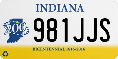 IN license plate 981JJS