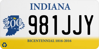IN license plate 981JJY