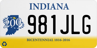 IN license plate 981JLG