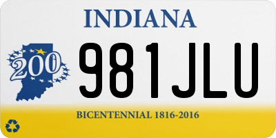 IN license plate 981JLU