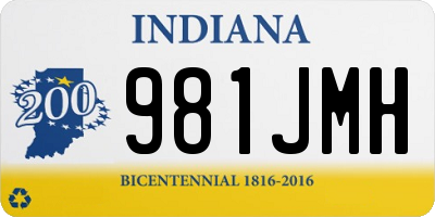 IN license plate 981JMH