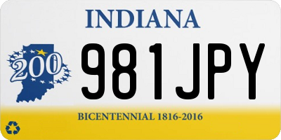 IN license plate 981JPY