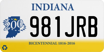 IN license plate 981JRB