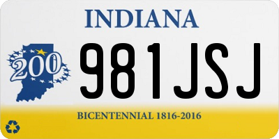 IN license plate 981JSJ