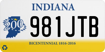 IN license plate 981JTB