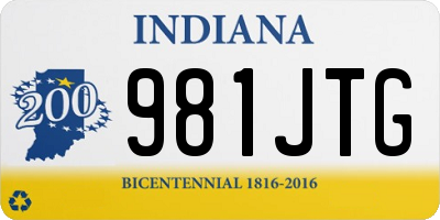 IN license plate 981JTG