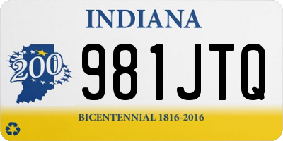 IN license plate 981JTQ