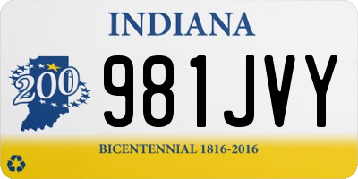 IN license plate 981JVY