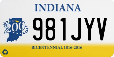 IN license plate 981JYV