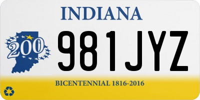 IN license plate 981JYZ