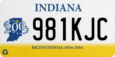 IN license plate 981KJC