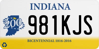 IN license plate 981KJS