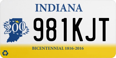 IN license plate 981KJT
