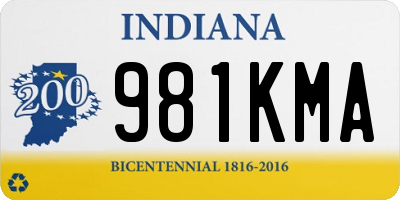 IN license plate 981KMA