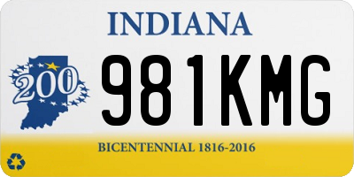 IN license plate 981KMG