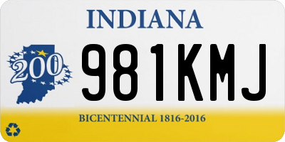 IN license plate 981KMJ