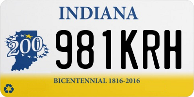 IN license plate 981KRH