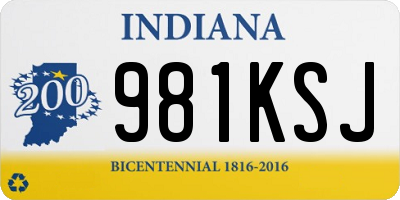 IN license plate 981KSJ