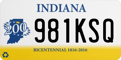 IN license plate 981KSQ