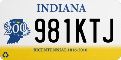 IN license plate 981KTJ