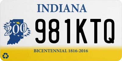 IN license plate 981KTQ