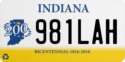 IN license plate 981LAH