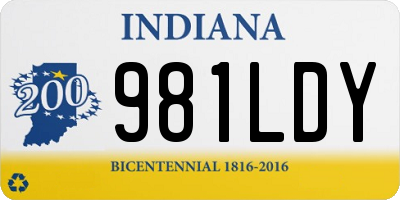 IN license plate 981LDY
