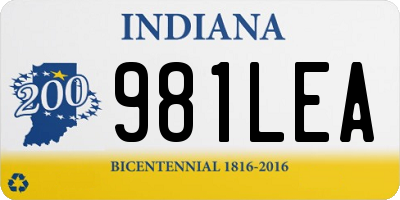IN license plate 981LEA