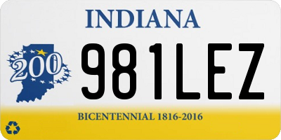 IN license plate 981LEZ